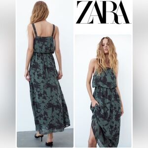 ZARA | PRINTED MIDI DRESS
